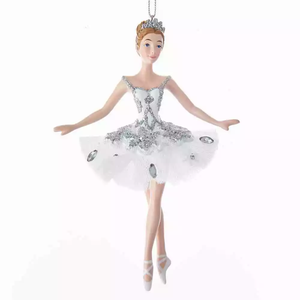 Ornamento Stagionale a Forma di Ballerina Regina delle Nevi, Decorazione per Albero di Natale, Fata Biancaneve Personalizzata, Accessorio Natalizio in Resina da Appendere - Product Image 1