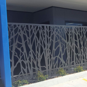 Clôture de jardin en aluminium de style moderne de haute qualité en métal écologique avec conception décorative découpée au laser cadre de qualité prix réduit - Product Image 5