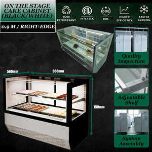 0.9M Desktop Cake Display Fridge Showcase Display <b>Small</b> <b>Table</b> Cake Chiller with Tempered Glass - Product Image 5