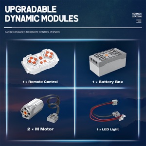 Reobrix 99003 1378 pièces Ensemble de blocs de construction de machine spatiale de science-fiction à propulsion électrique, petites briques pour <span class=keywords><strong>jeu</strong></span> créatif - Product Image 3
