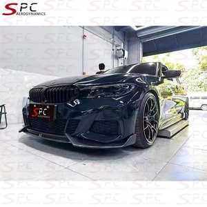 Lèvre avant en fibre de carbone style SPC G20 ADO pour BMW Série 3 2019-2022, spoiler avant en fibre de carbone pour pare-chocs avant BMW G20 - Product Image 4