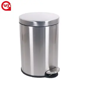 Table Dustbin Factory Direct Wholesale Metal Desk Retro Table Trash Garbage Can Lid Bedroom Dustbin