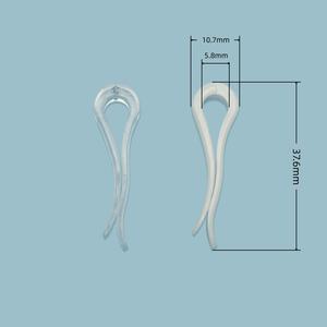 Clips de Plástico Reciclado Ecológicos de Alta Calidad en Forma de R para Camisas/Colgantes, 2000 Piezas/Bolsa, para Accesorios de Ropa - Product Image 2