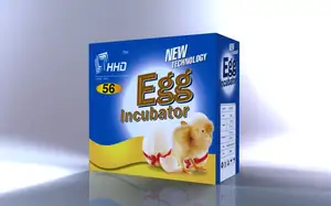 HHD-incubadora de huevos de pollo totalmente automática, 56 huevos, uso doméstico, oferta