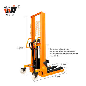 Apilador Eléctrico Manual de Palés Hidráulico/Montacargas de Control Manual 1000kg 2000kg 3000kg - Product Image 3