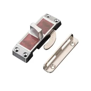 Schuifdeur Slot Met Sleutel Zinklegering Locking Push-Pull Sloten Single Side Schuifdeur Haak Cam Klink Veiligheid lock Hardware Tool