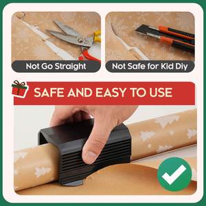 Personalized Handmade Plastic Wrapping Paper Cutter <b>Creative</b> Design Christmas Birthday <b>Gifts</b>-Slider Tool for Crafting <b>Gift</b> - Product Image 3