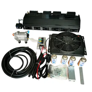 12V 24V A/C Airconditioning Kit Voor Vrachtwagen Minibus Van Tractor Digger Rv Graafmachine Ac Airconditioner