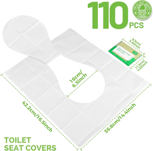 Nouveau Papier <span class=keywords><strong>de</strong></span> Protection Biodégradable pour Abattant <span class=keywords><strong>de</strong></span> Toilettes Jetable, Housse <span class=keywords><strong>de</strong></span> Siège WC Flushable pour Accessoires <span class=keywords><strong>de</strong></span> Voyage et Toilettes Publiques - Product Image 2