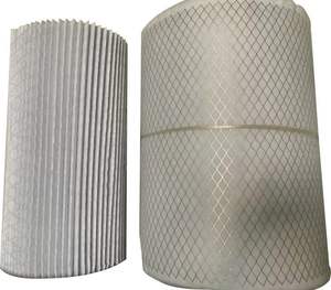 Pré<span class=keywords><strong>filtre</strong></span> plissé, panneau filtrant, <span class=keywords><strong>filtre</strong></span> G3 G4 MERV8 MERV13, média filtrant en fibre synthétique, matériau filtrant en maille métallique - Product Image 1
