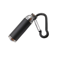 Lampe torche d'urgence portable en alliage d'aluminium pour le camping en plein air, mini lampe torche LED avec porte-clés et mousqueton