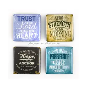 Magnet Kulkas Inspirasional Kristen Cetak Kustom Kutipan Magnet Kulkas Positif