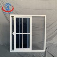 ZHTDOORS, rendimiento de alto costo, materiales de aluminio a prueba de huracanes, sistema automático de ventana deslizante de plexiglás con rejilla