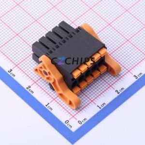 KF2EDGKSG-3.5-2*5P Plug-in Terminal Block P=3.5mm Connector Male Plug Snap Fixing 2x5P 3.5mm - Product Image 1
