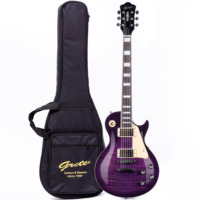 Set Gitar Elektrik Mahogany LP dengan Fretboard Rosewood, Pickup H-H, 6 Senar, Finishing Pernis - Layanan OEM
