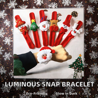 Bracelet de Noël en peluche léger, jouet lumineux pour enfants, cadeau le plus vendu en 2025, bracelet lumineux LED pour enfants, ornement de poignet