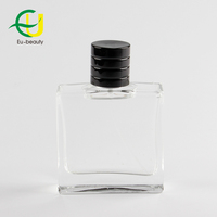 Grosir FEA 15Mm Hitam Mengkilap dengan Garis Benang Magnetik Parfum Aluminium Tutup Botol Parfum