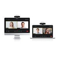 Yüksek Kaliteli 3'ü 1 Arada Web Kamerası 1080p, Yapay Zeka Çerçeveleme Fonksiyonlu, Kişisel Toplantı Odaları İçin Uygundur.