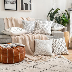 Fundas de cojín bordadas geométricas, funda de almohada bordada personalizada, decoración de sofá, funda de almohada nórdica, novedad - Product Image 5