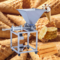 Machine industrielle automatique en acier inoxydable pour la fabrication de bâtonnets de gaufres, de cornets de glace et de rouleaux de biscuits