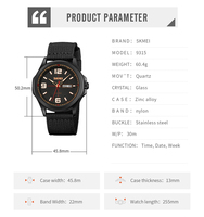 Reloj de Calendario para Hombre SKMEI 9315 de Moda, Función Impermeable, Excelente Opción de Regalo, Ideal para Viajes de Vacaciones y Uso Casual Diario