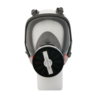 Respirator Gas Anti pelindung wajah penuh 6800 DIN, masker Gas koneksi benang 40mm standar dapat digunakan kembali - Product Image 5