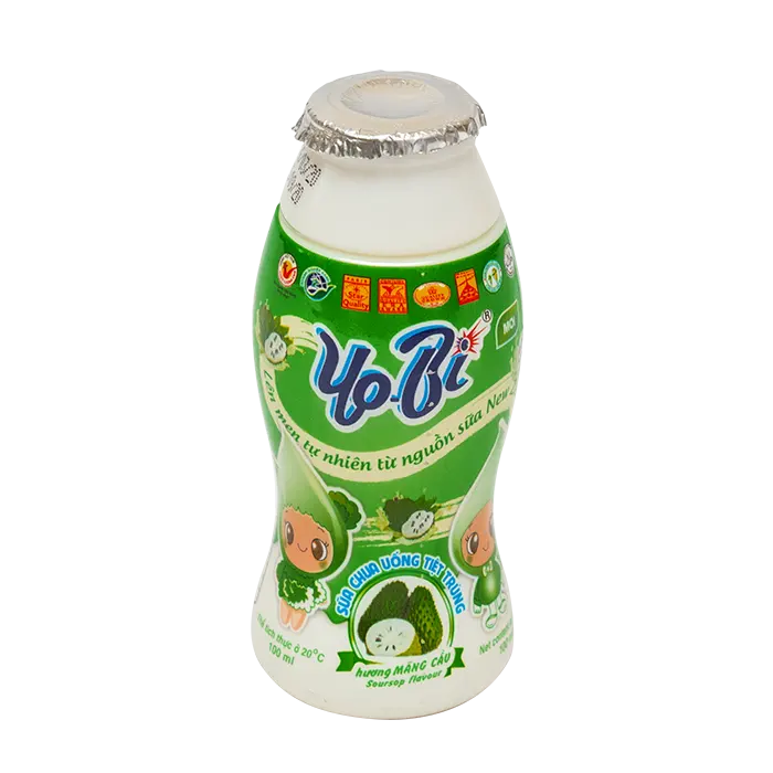 Buona qualità sterilizzato bere yogurt SOURSOP Flavour Yobi marchio Iso Halal Haccp prodotti nutrienti confezionati In bottiglia