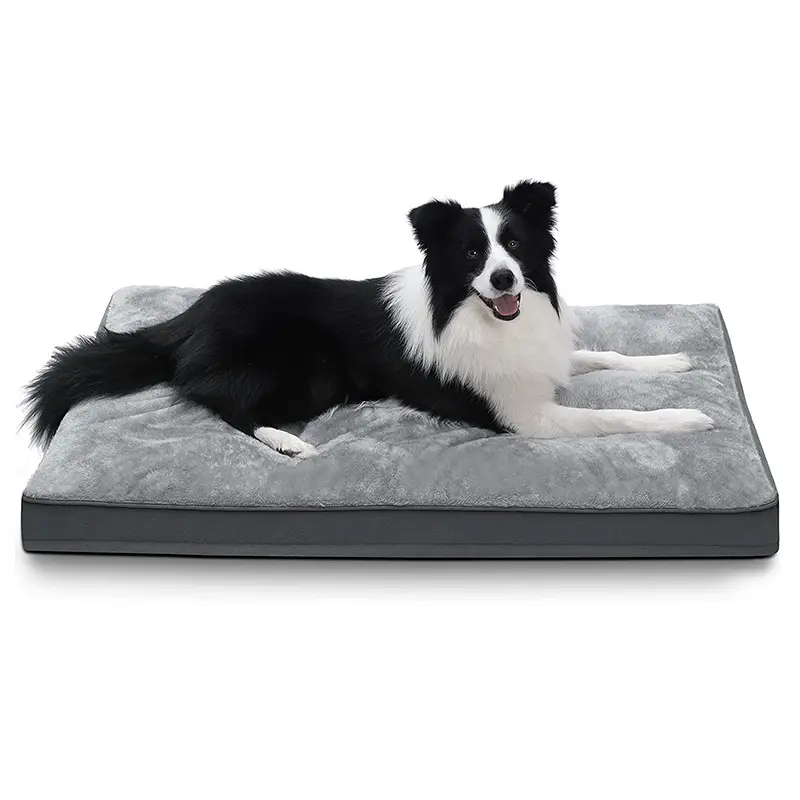 Casinha de cachorro ortopédica extra grande, com capa removível, camas confortáveis de veludo removíveis e laváveis para animais de estimação