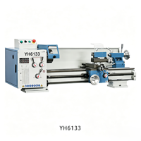 Tour à métaux manuel de précision YH6133 avec tête à engrenages, pour usage industriel, bricolage et formation, mini-tour d'établi