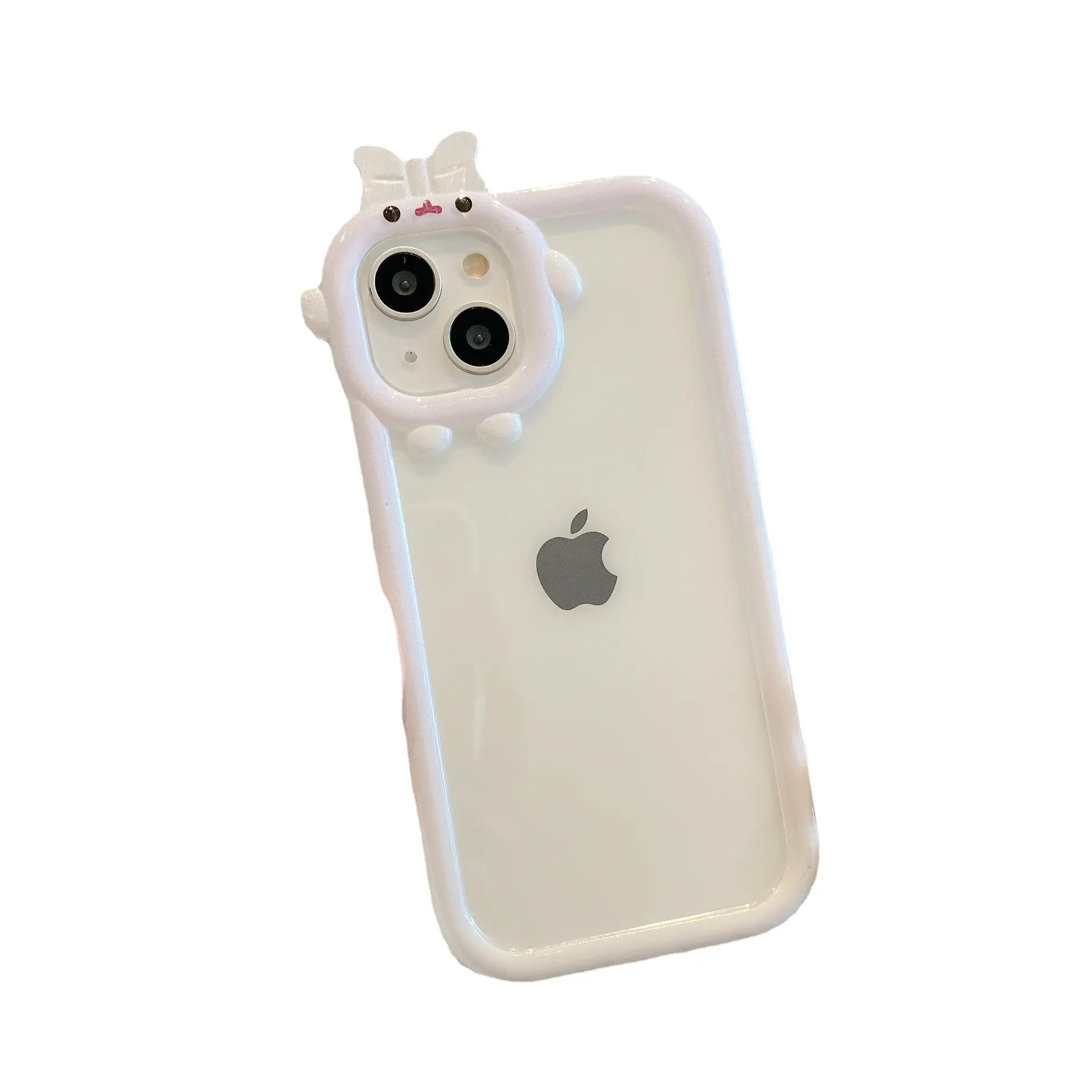 Casing ponsel Apple 14 iphone13, casing ponsel Monster kecil angin dua warna gradien TPU untuk Apple 14 iphone13 motif ledakan