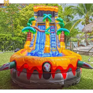 Tobogán inflable para niños, tobogán comercial de PVC de 15 pies, 16 pies, 20 pies, 22 pies, 23 pies, 24 pies y 25 pies