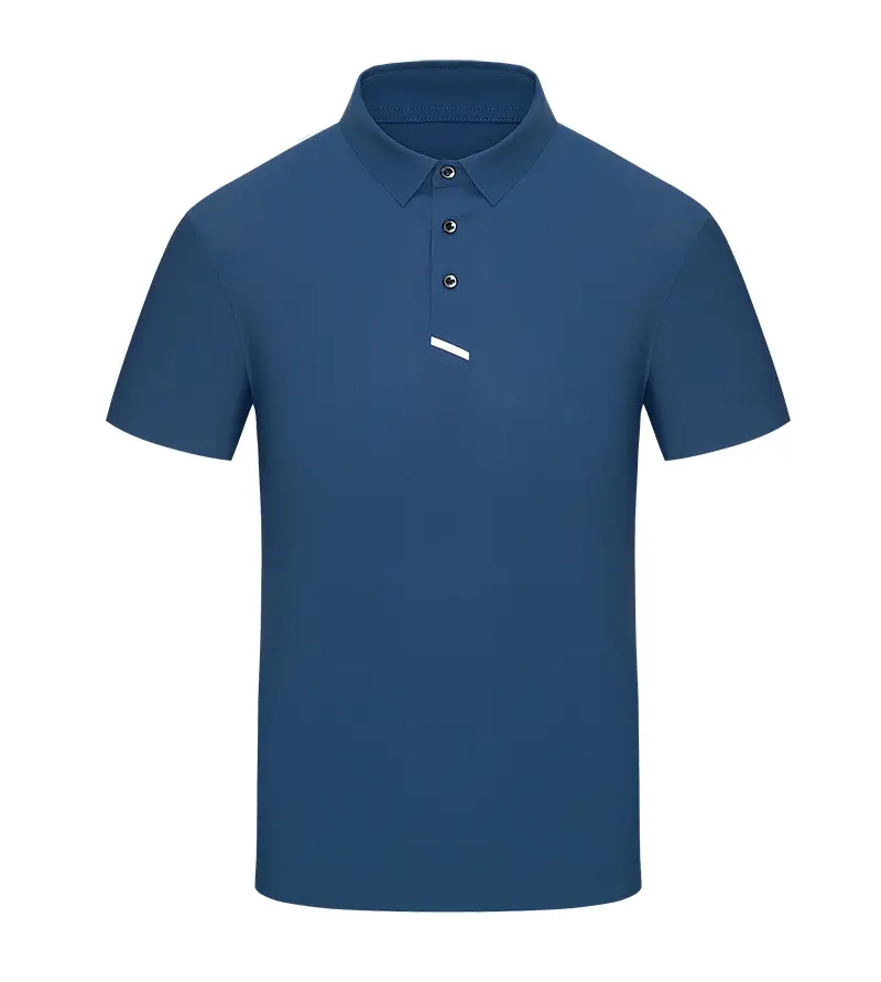 2023 summer new men's short-sleeved POLO shirt light mature slightly loose lapel short-sleeved t-shirt men's custom pattern