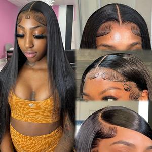 40 Inch Human Hair Full Lace Front <b>Wig</b> Cuticle Aligned Raw Hair 13x4 Human Hair Lace Front <b>Wig</b> hd Lace Front <b>Wig</b> for <b>Black</b> Women - Product Image 4