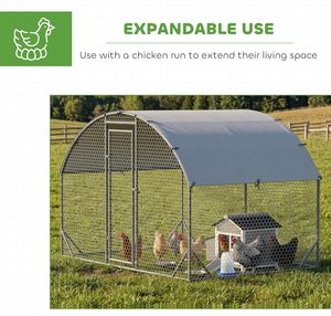 Poulailler compact en bois pour poules avec plateau métallique extractible, nichoir, résistant aux intempéries, ventilé, pour 1-2 poules - Product Image 4