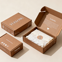 Boîtes d'emballage en carton ondulé personnalisées pour cadeaux, dossiers imprimés, boîtes d'expédition avec laminage mat et logo