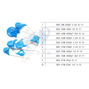 Condensador Y DE SEGURIDAD cerámico de alto voltaje 400V250V 222M 2200pF2.2 102 1nF <span class=keywords><strong>471</strong></span> 472 103 X1Y1 Condensador cerámico de seguridad - Product Image 5