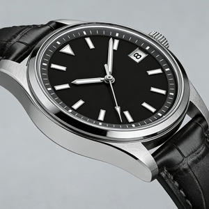 Montre mécanique automatique Miyota 9015, mouvement OEM, logo personnalisé, luxe, saphir, luminescent, classique, simple, montre-bracelet pour homme - Product Image 3