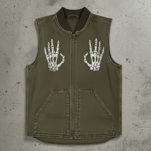 Rompi Cargo Streetwear Stylish untuk Pria, Desain Grafis Bordir Custom, Veste Sans Manche Homme, Rompi Kerja, Gilet - Product Image 5