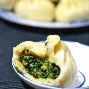 Baozi vapeur certifié HACCP et <span class=keywords><strong>HALAL</strong></span>, fourré de trois délices frais et de poireaux - Product Image 4