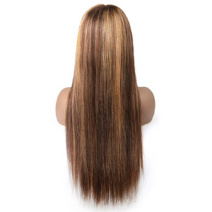 Parrucche Glueless P4/27 in Capelli Umani Remy 100% Lisci, Vendita all'Ingrosso, Frontale in Pizzo HD 13x4, Doppia Trama a Macchina, Tutti i Colori - Product Image 3