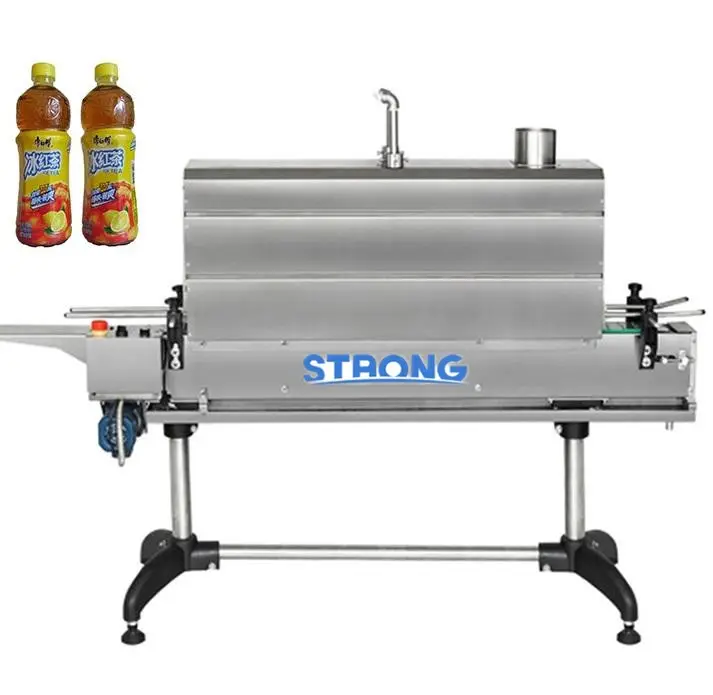 Automatische Schrumpfmaschine Pet-Flasche Dampf-Schrumpfbedienung Tunneltyp Etikettier-Schrumpfmaschine mit Dampferzeuger