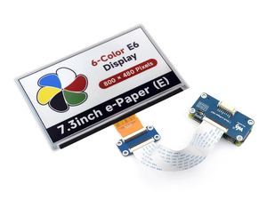 7.3 pouces E-Paper (E) 6 couleurs E-Paper Display E-Ink Display Low Power 800x480 pour Raspberry Pi Jetson Nano <span class=keywords><strong>Arduino</strong></span> STM32 - Product Image 6