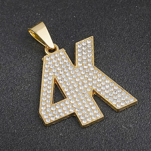 Fabricant OEM de bijoux, logo personnalisé, nom, nouveau collier avec pendentif personnalisé en argent plaqué or 18 carats, acier inoxydable 316 - Product Image 5