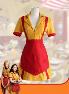 Disfraz de Halloween para Mujer Adulta, Disfraz de Camarera de la Serie Broke Girls, Disfraz de Max Caroline, Traje con Delantal de Poliéster RMOV-005 Disponible - Product Image 2