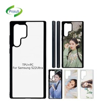 Coque de téléphone portable Prosub Design personnalisé Sublimation TPU PC pour Samsung S22 Ultra Phone Case