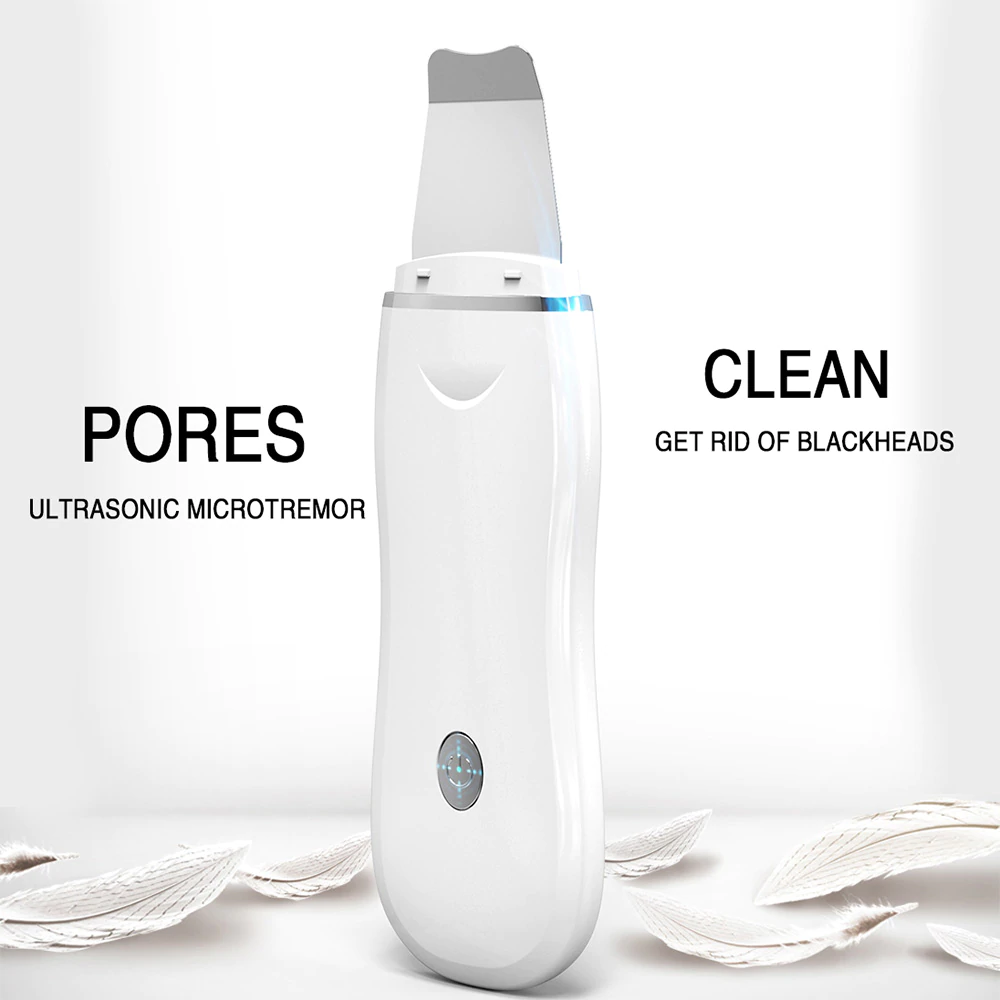 Портативная электрическая лопатка для чистки лица, очистка омертвевшей кожи, пилинг, аппарат для красоты, личный уход, ультразвуковой скруббер для кожи