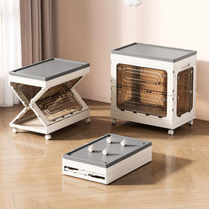 <span class=keywords><strong>Caja</strong></span> <span class=keywords><strong>de</strong></span> Almacenamiento Plegable Multifuncional <span class=keywords><strong>de</strong></span> Plástico Rectangular <span class=keywords><strong>de</strong></span> Cinco Puertas con Capacidad <span class=keywords><strong>de</strong></span> 100L-150L, Diseño Moderno para Guardar Ropa y Juguetes - Product Image 3