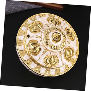 Tarro de azúcar Tulip con tapa tipo concha, contenedor grande de metal para especias, almacenamiento dorado para cocina con cuchara para condimentos, dulces y sal - Product Image 6