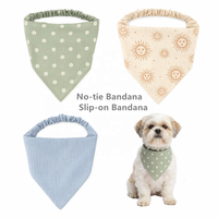 Bandanas pour chiens en gros à prix réduit, foulards élastiques extensibles pour animaux de compagnie, faible MOQ, motifs personnalisés, bavoirs triangulaires pour animaux de compagnie, fournisseur
