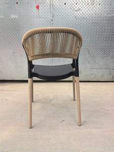 Chaises <span class=keywords><strong>de</strong></span> salle à manger en plastique style victorien avec <span class=keywords><strong>cordon</strong></span> tressé amovible, lot <span class=keywords><strong>de</strong></span> 4, pour maison, bureau, hôtel, entrepôt, parc - Product Image 5